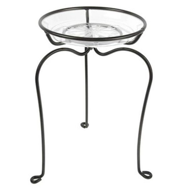 Plastec Plastec PLIDPS16BK 16 in. Plastec Decorator Plant Stand - Black PLIDPS16BK